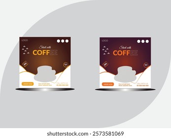 International coffee day. international coffee day creative poster, banner, social media post, background, template, postcard design etc.