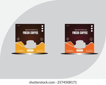 international coffee day. international coffee day creative poster, banner, social media post, background, template, postcard design etc.