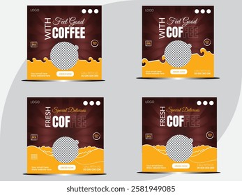 International coffee day. International coffee day creative poster, banner, social media post, background, template, postcard design etc.