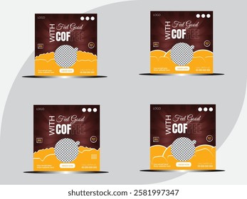 International coffee day. International coffee day creative poster, banner, social media post, background, template, postcard design etc.