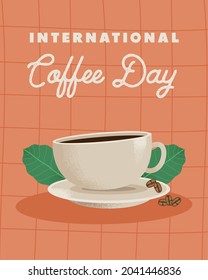 International Coffee Day With Cup