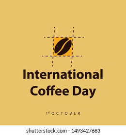 International coffee day design illustration