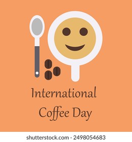 international coffee day design poster.
