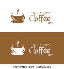 international coffee day design vector