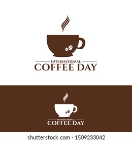 international coffee day design vector