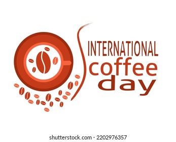 international coffee day illustration vector