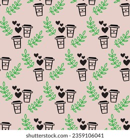 International Coffee Day Pattern Design