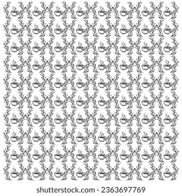 Fondo transparente del patrón del Día Internacional del Café