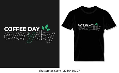 International coffee day special typography lettering design.