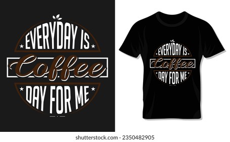 International coffee day special typography lettering design.