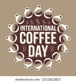International Coffee Day T-Shirt Design for October 1st