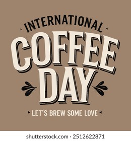 International Coffee Day T-Shirt Design for October 1st
