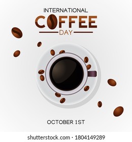 International Coffee Day Vector Illustration