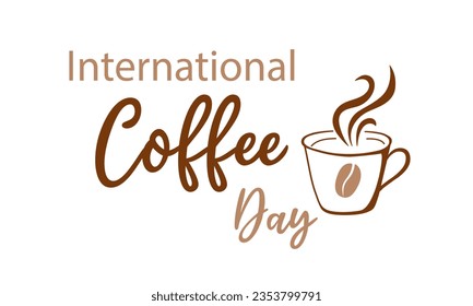 International Coffee Day. Vector illustration