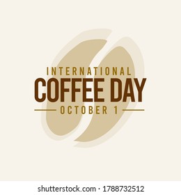 international coffee day vector template. Design for banner or print.