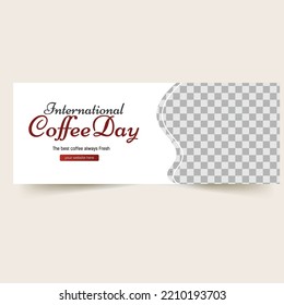 International Coffee Facebook Cover template