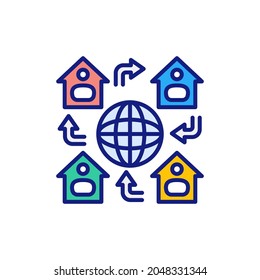 International Communication icon in vector. Logotype