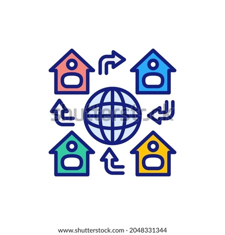 International Communication icon in vector. Logotype