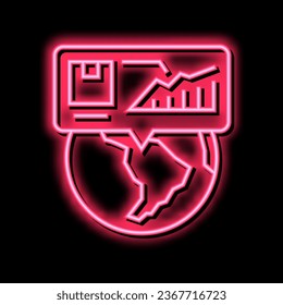 international company review neon light sign vector. international company review illustration