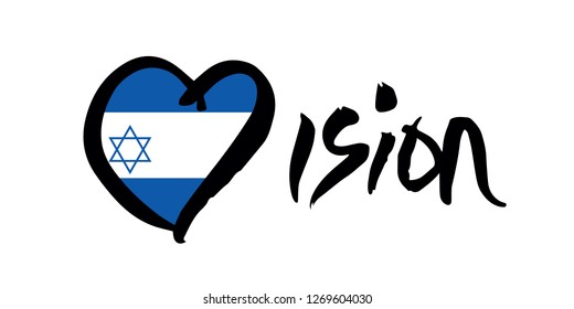 
International competition, blue background, Israel