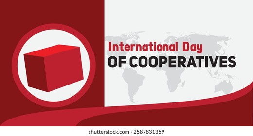 International Cooperatives Day vector. flat design. story design. flat illustration. simple and elegant