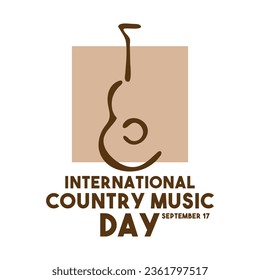 International Country Music Day. September 17. Eps 10.