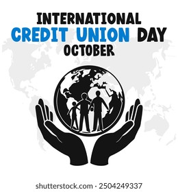 International Credit Union Day Vector Financial Community and Cooperative Design