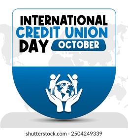 International Credit Union Day Vector Financial Community and Cooperative Design