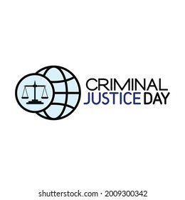 International Criminal Justice Day Vector Illustration. great for greeting card, logo and icon