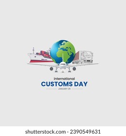 International Customs Day. Customs day creative concept. 