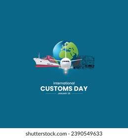 International Customs Day. Customs day creative concept. 