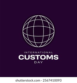 International Customs Day Holiday concept. Template for background, banner, card, poster, t-shirt with text inscription