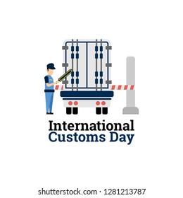 International Customs Day Vector