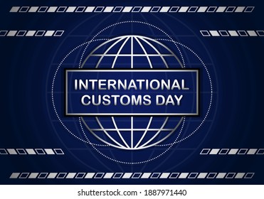 International Customs Day Vector Illustration, Template Background.