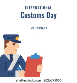 International Customs Day, Vector illustration design.
