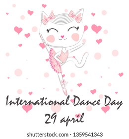 International Dance Day. April 29. Design template, banner, flyer, invitation, brochure, poster or greeting card