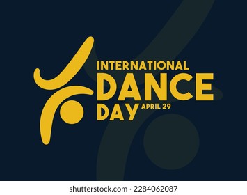 International Dance Day. April 29. Breakdance icon. Doodle. Hand drawn. Flat design vector. Poster, banner, card, background. Eps 10.