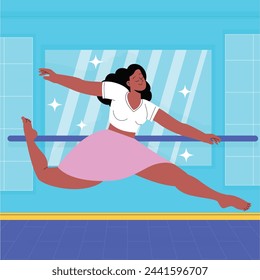 International Dance Day Celebration. International dance day Background.  April 29. Vector illustration design for Poster, Banner, Flyer, Card, Post, Cover, Greeting, Competition, Event. Dancer.