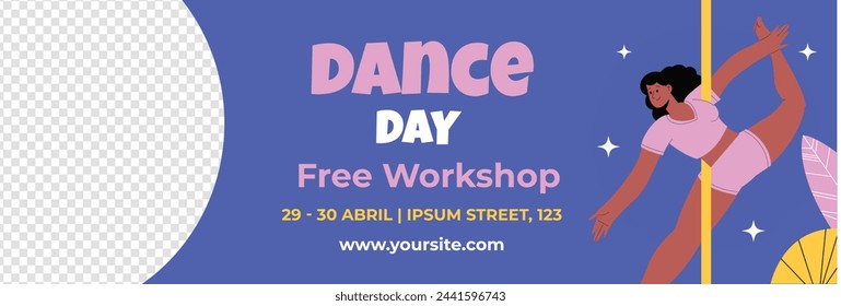 International Dance Day Celebration. International dance day Background.  April 29. Vector illustration design for Poster, Banner, Flyer, Card, Post, Cover, Greeting, Competition, Event. Dancer.