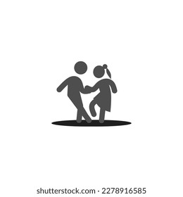 international dance day icon, simple icon dance with elegance concept