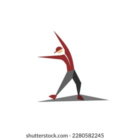 international dance day icon, simple icon dance with elegance concept