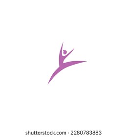 international dance day icon, simple icon dance with elegance concept