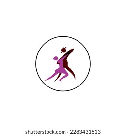 international dance day icon, simple icon dance with elegance concept - Shutterstock ID 2283431513