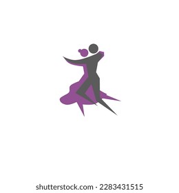 international dance day icon, simple icon dance with elegance concept - Shutterstock ID 2283431515