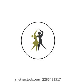 international dance day icon, simple icon dance with elegance concept - Shutterstock ID 2283431517