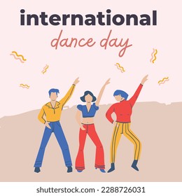 international dance day poster for socal media post