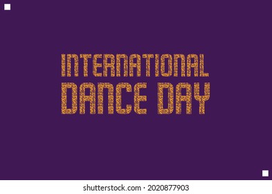 International Dance Day vector template