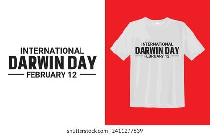 International Darwin Day. The celebration of the birthday of the scientist Charles Darwin. International Day of Science and Humanism. Poster, banner, and background