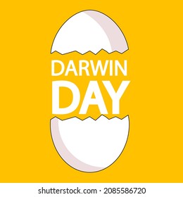 International Darwin Day Science and Humanism Day, vector art illustration.