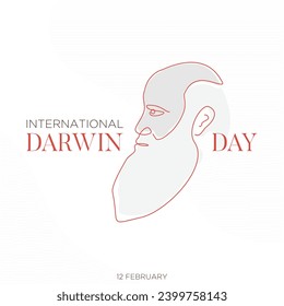 International Darwin Day of Science and Humanism background template design. Vector illustration